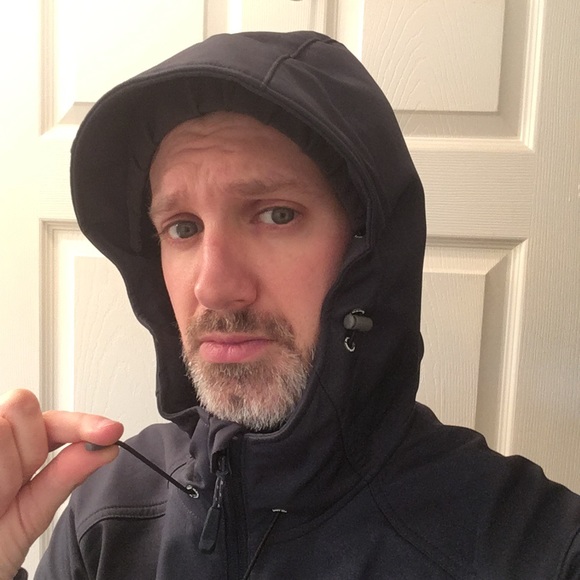 Mammut fleece lined softshell jacket, small, navy - Picture 6 of 6